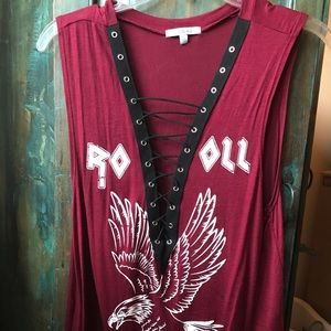 NWOT Maroon tank top